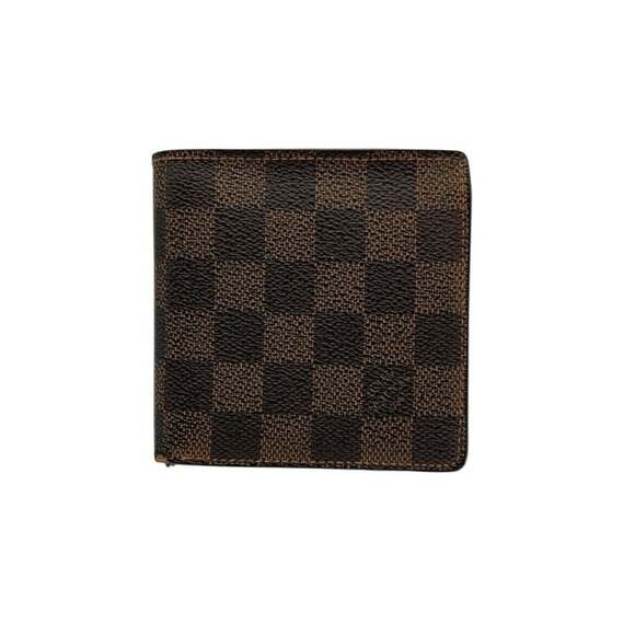 LOUIS VUITTON Damier Ebene Portefeuille Marco Bi-fold Wallet N61675 D4